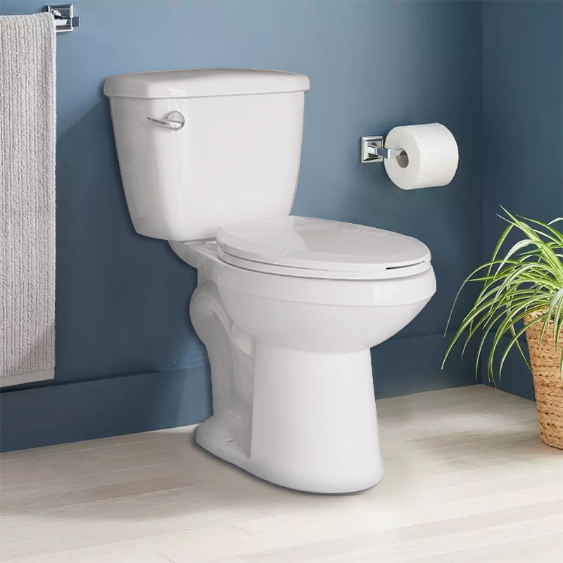 Modern Floor Mounted Sanitary Ware Siphon American Standard Elongated Water Closet Bathroom Two Piece Toilet Bowl WC Toilet Set