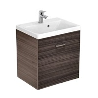 High Quality Modern Simple Wall Mounted Hanging Solid Wood Plywood Bathroom Cabinet Vanity with Wash Basin Light Mirror