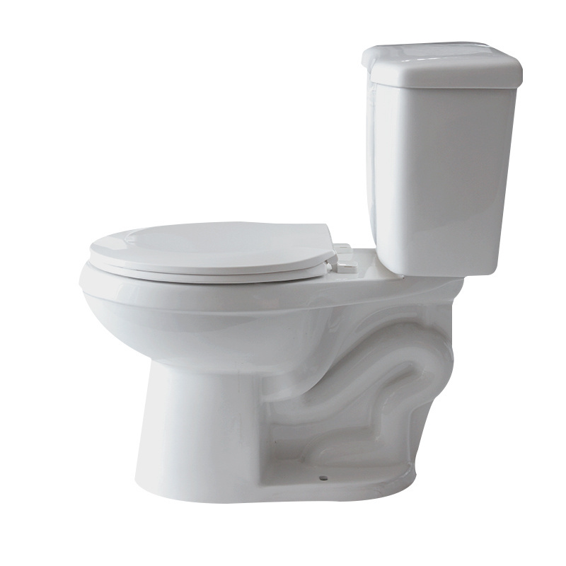 Modern Floor Mounted Sanitary Ware Siphon American Standard Elongated Water Closet Bathroom Two Piece Toilet Bowl WC Toilet Set