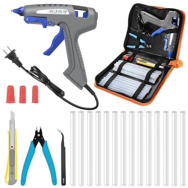 100W rubber gun set DIY manual electric hot melt glue gun