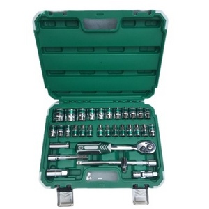 Chromium Vanadium 32 Piece Auto Repairing mechanic socket set Backed edge box