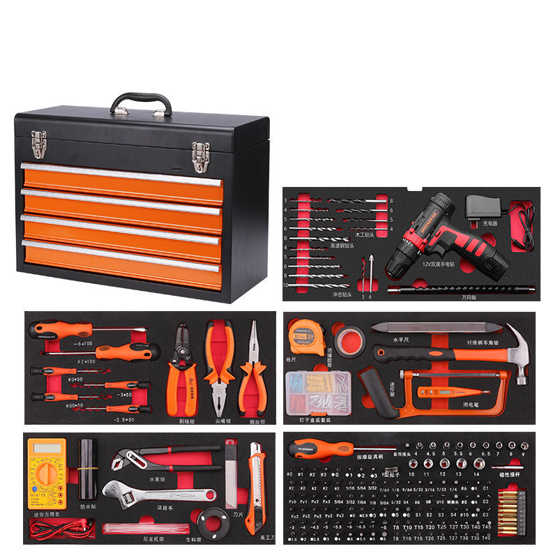 mechanic tools automotive Mechanics Tool Set Hand Professional OEM Wrench Socket Set with 3 Drawer Tool Box