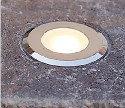 Landscape Waterproof Stair 12v LED 304 Stainless Steel Recessed led Underground Mini Deck Lights 1W/3w 3000K