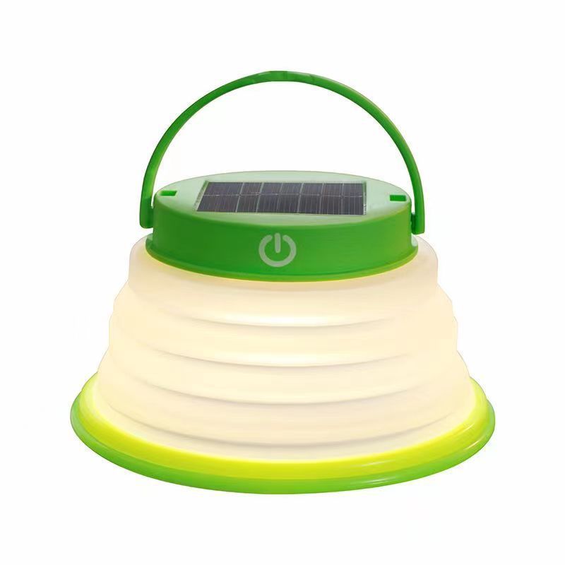 Waterproof Portable USB mini Collapsible Solar LED Camping Lights Hanging Lanterns Outdoor Emergency Lights for Hiking Travel