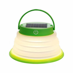 Waterproof Portable USB mini Collapsible Solar LED Camping Lights Hanging Lanterns Outdoor Emergency Lights for Hiking Travel