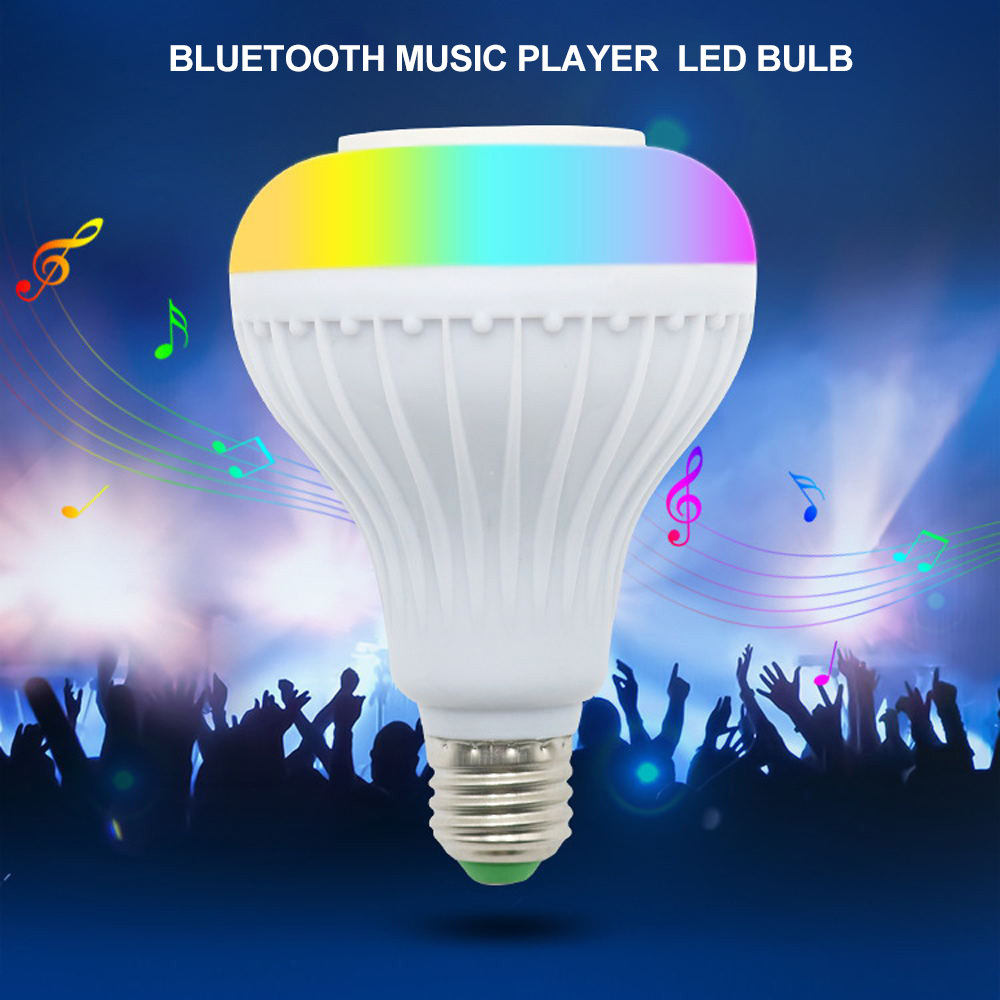 E26 E27 base RGB Multicolor Remote Control Wireless Led Smart Bulb