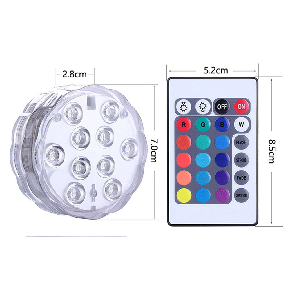 remote control RGB luces piscina IP68 Waterproof LED Swimming Pool Light Underwater led light Lighting for swimming pool