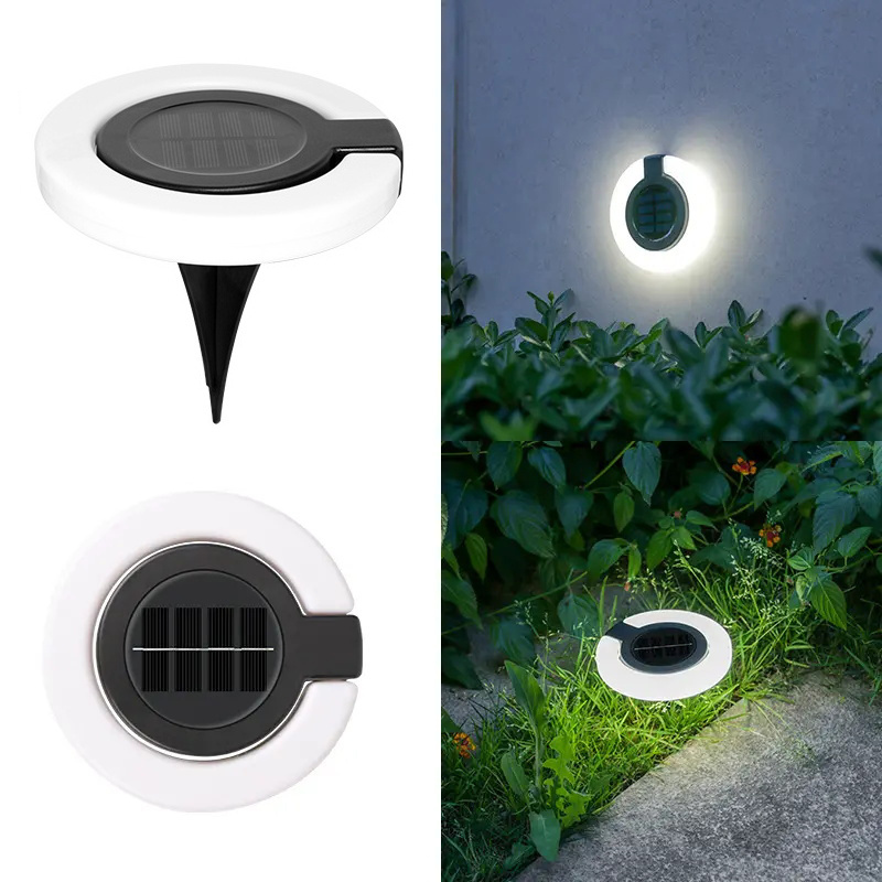 360 Degree Rotating Led Solar Powered Wall Light Outdoor Waterproof Led Holiday Decoration Light Solar Garden Light