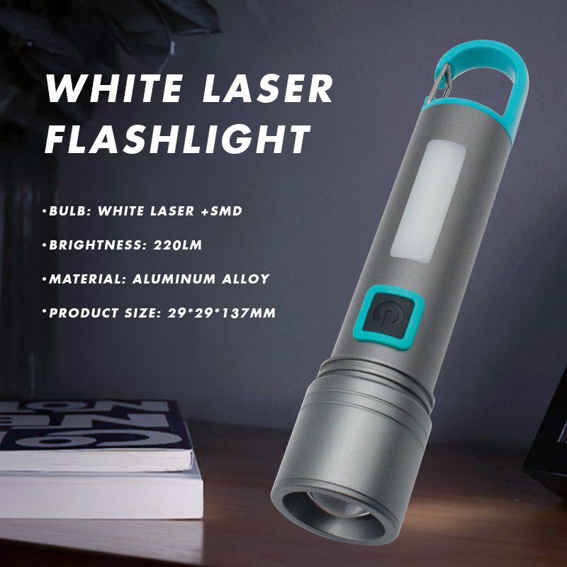 White Laser Competitive Price Portable Torches Long Range Powerful Mini Rechargeable Flashlight Hunting Outdoor Flashlight