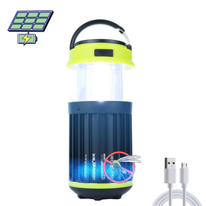 Waterproof Portable Outdoor mosquito killer lamp Rechargeable Hanging Led solar lantern camping light