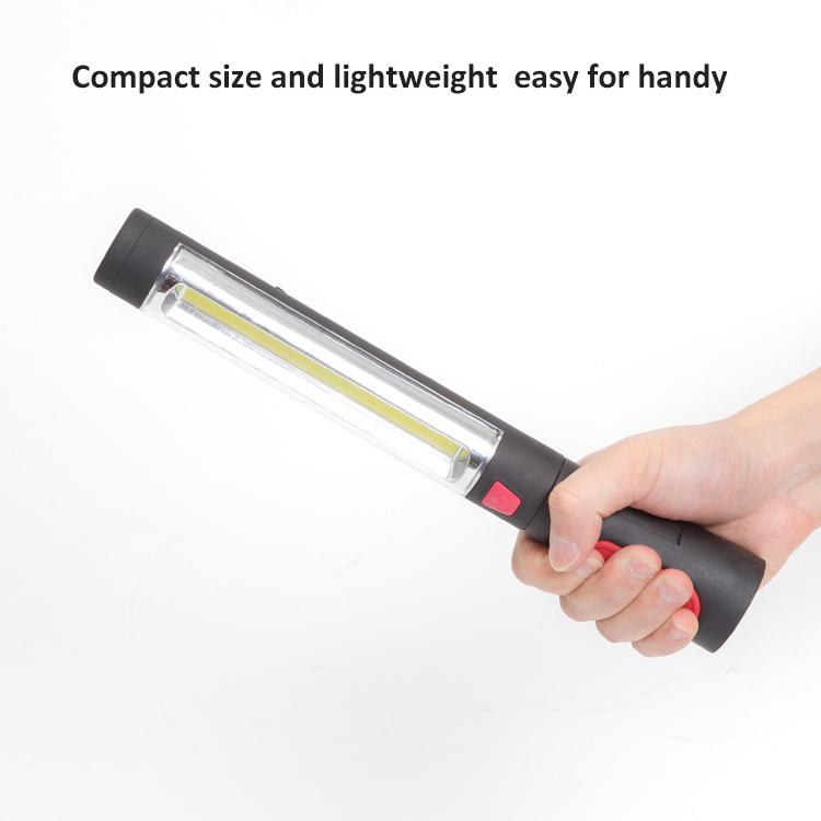 LED Work Light COB 150 Lumens Handheld Flashlight with Hanging Hook and Magnetic Base