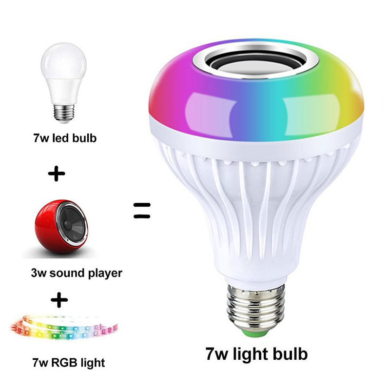 RGB Multicolor Remote E26 E27 LED Smart Light Bulb