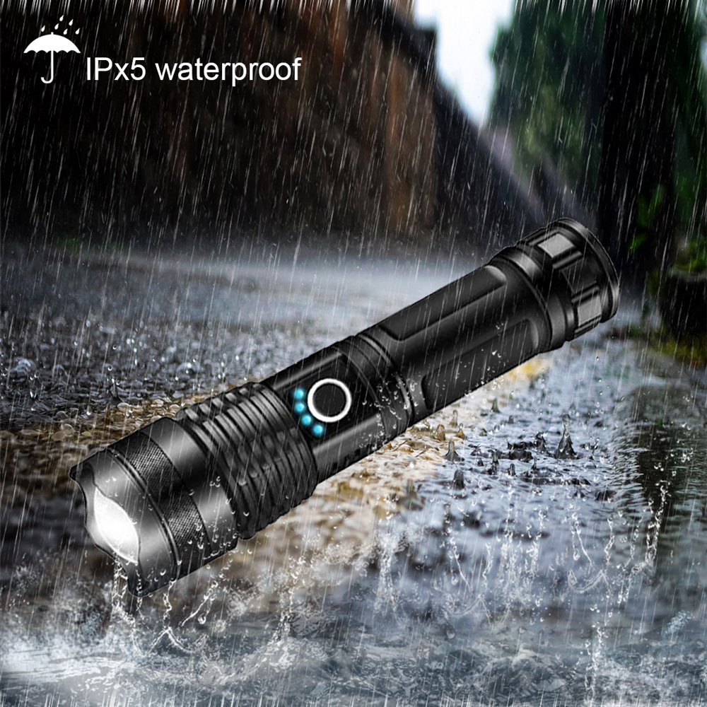 20W XHP50 long range powerful high powered 500lm led flashlight torches rechargeable Waterproof led tactical flashlights