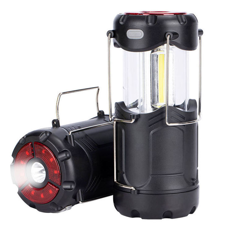 Portable mini folding collapsible telescopic outdoor reto led camping lantern light usb c rechargeable battery powerbank magnet