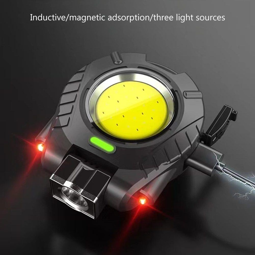 Plastic LED COB Hat Clip Headlamp Portable Mini Camping Head Light Multifunctional Light weight EDC Flashlight Mini