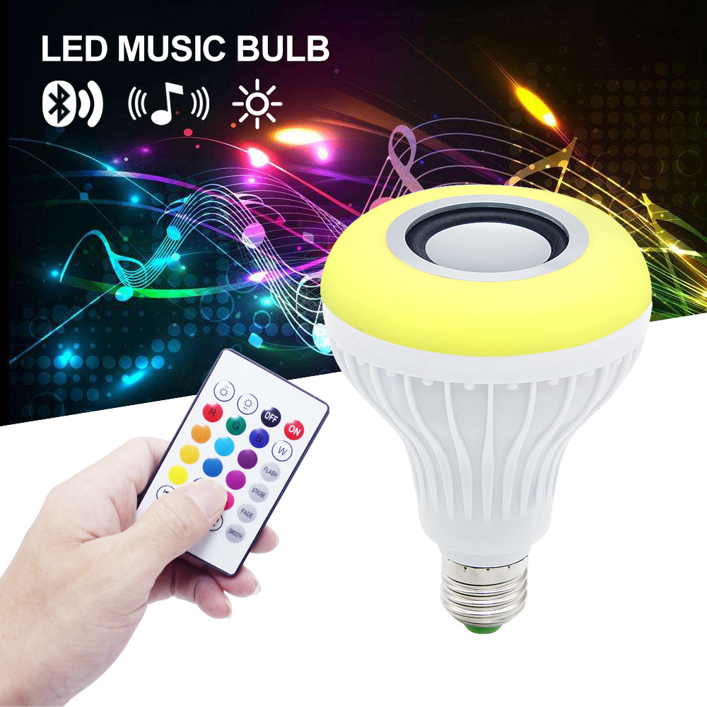 E26 E27 base Control Wireless remote led smart bulb