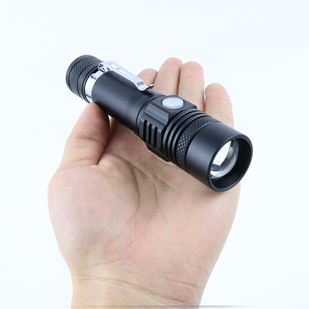 Brightest XML T6 Waterproof 1200 Lumen Tactical Flashlight usb rechargeable portable torch light For Self Defensive