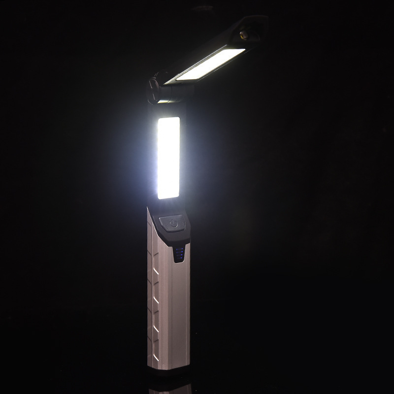 New Design USB Rechargeable 10W COB Work lamp Portable Foldable COB XPE SMD LED Work Light Magnetic Flashlight Torch