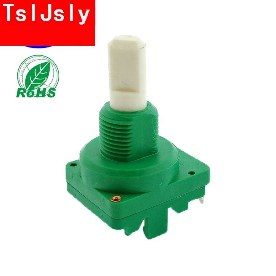 TSLJSLY Free samples R16PTS 16mm 10K 100K 500K ohm dimmer potentiometer with Tactile switch