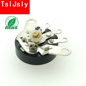 TSLJSLY OEM High quality RV12 Linear 1k 2k 4.7k 5k 10k 50k 100k Carbon Film Rotary Thumbwheel Potentiometer switch