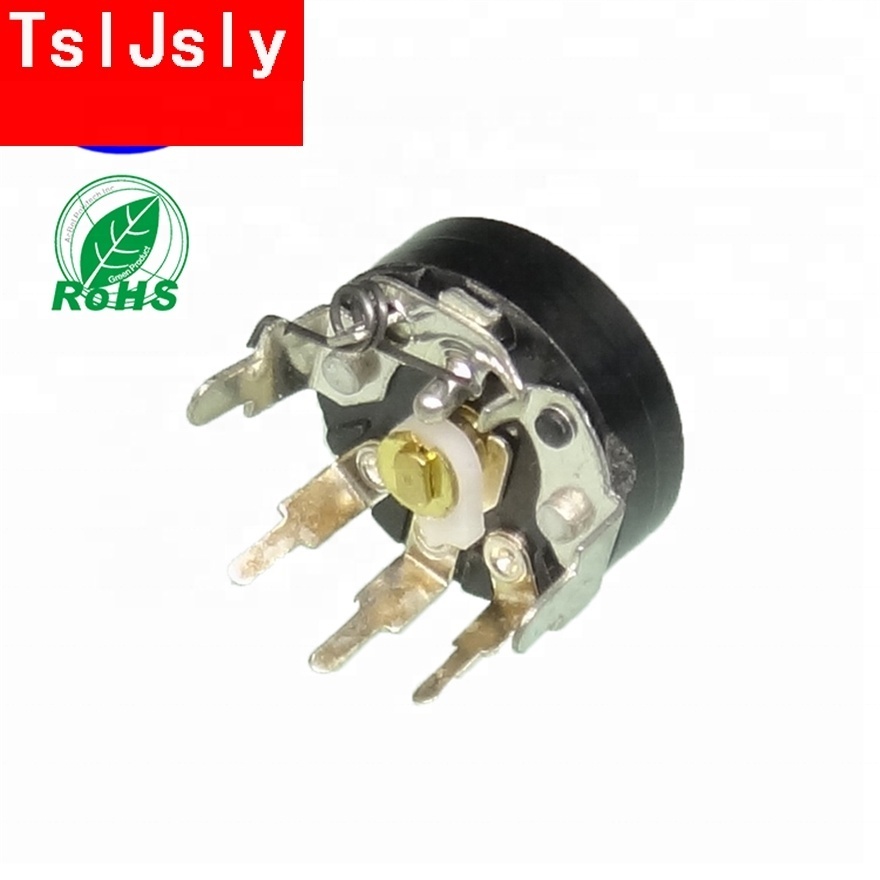 TSLJSLY High Quality Factory price 1k 5k 10k 50k carbon film Rotary 16mm Thumbwheel Potentiometers with switch