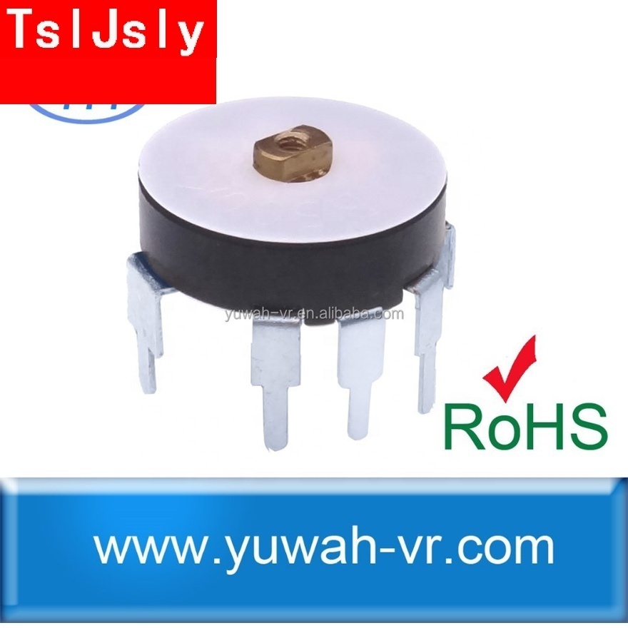 TSLJSLY High Quality Factory price 1k 5k 10k 50k carbon film Rotary 16mm Thumbwheel Potentiometers with switch