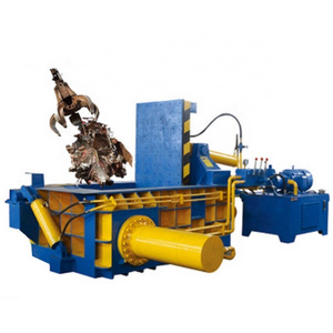 Hydraulic baling press for waste zinc and aluminum metal Large scrap metal compressor