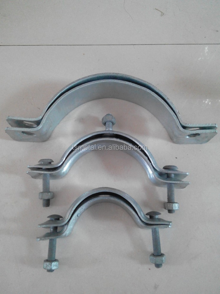 Hot dip galvanized steel pole clamp/beam clamp