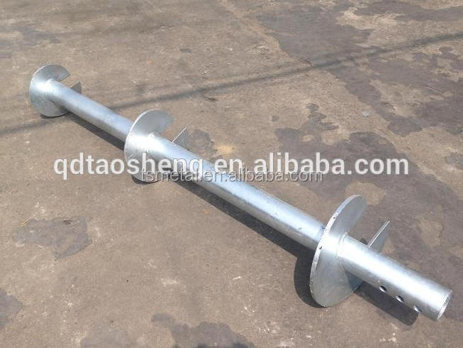 helix screw pier for foundation