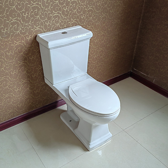 Bathroom ceramic white chinese sanitary ware siphonic wc close couple s trap toilet