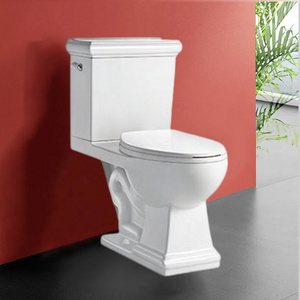 Bathroom ceramic white chinese sanitary ware siphonic wc close couple s trap toilet