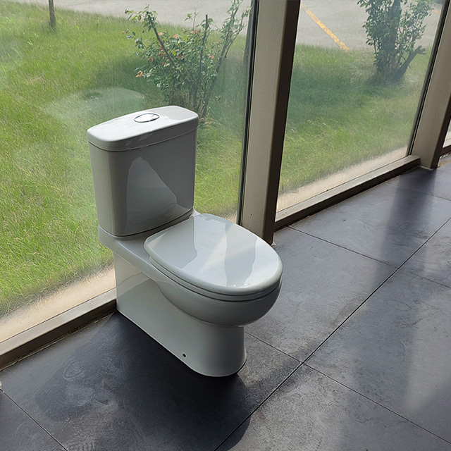 Foshan P trap wash down two piece cheap toilet bowl wc water closet price