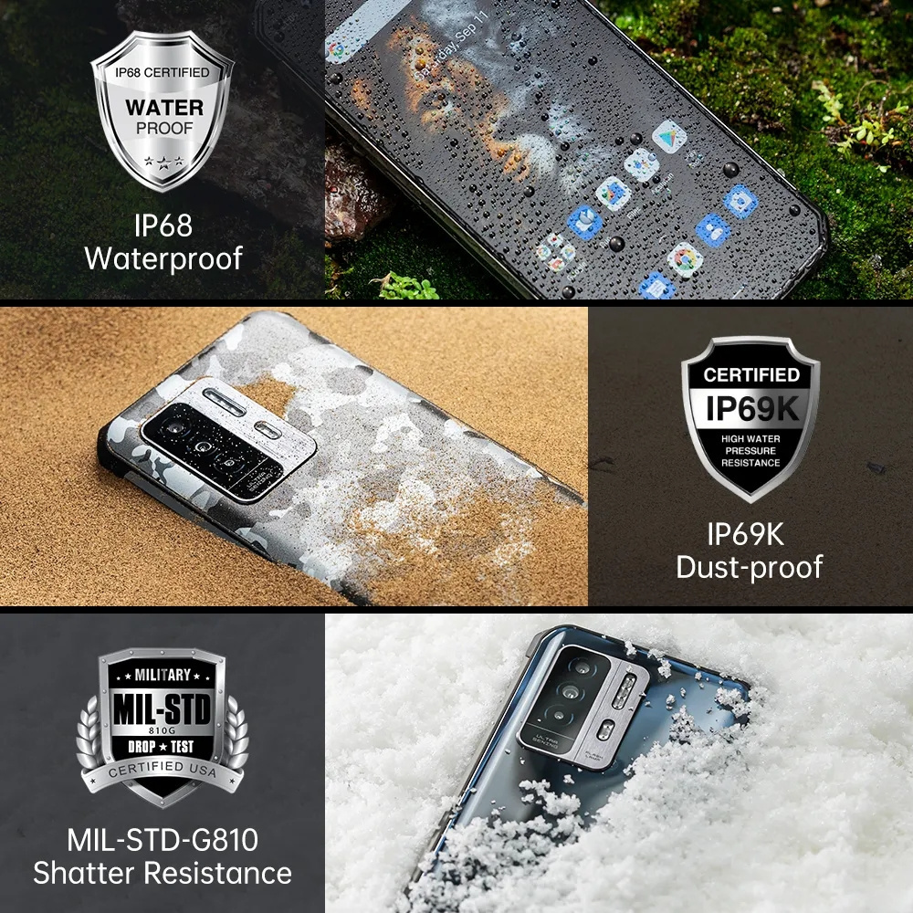 World Premiere Oukitel WP27 Rugged Smartphone 12GB+256GB 6.78 FHD+ 8500 mAh Android 13 Mobile Phone 64MP MTK G99 Cell Phone