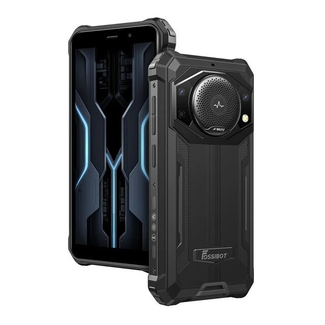 FOSSiBOT F101P Rugged Smartphone 10600mAh Battery 4GB+64GB 24MP Cell Phone Large Speaker IP68/IP69 Waterproof Mobile Phone