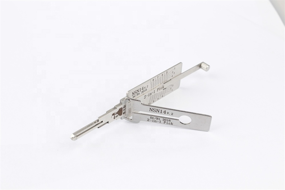 TSNEW lishi 2 in 1 tool NSN14 NSN11 HYN11 HY15 HY16 HY17 HU87 HU49 MIT11 lishi 2-in-1 lock pick