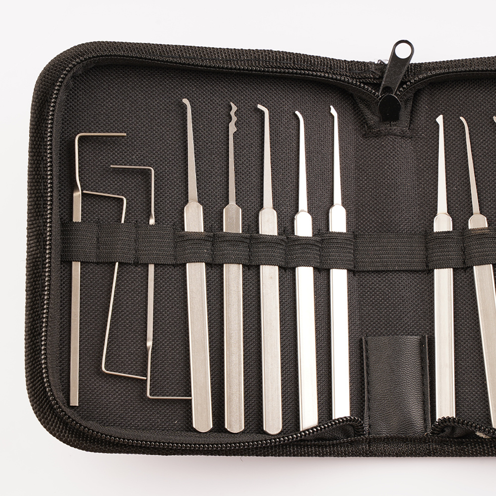 TSNEW High Quality 15 Piece Honest lock pick set Brilliant Lockpicking Set for Beginners locksmith tools