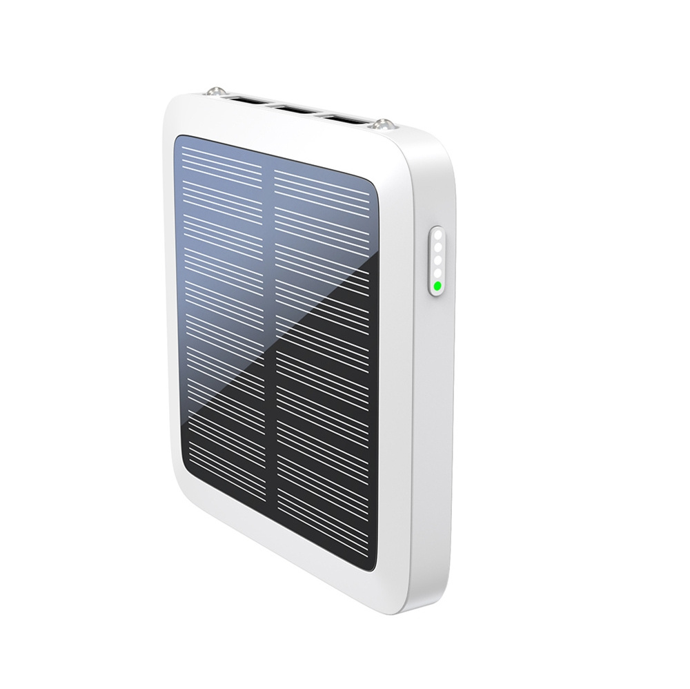 Hot Selling Products 2023 Mini Portable Mobile Solar Power Bank 5000mAh Dual USB with LED Flashlight Powerbank