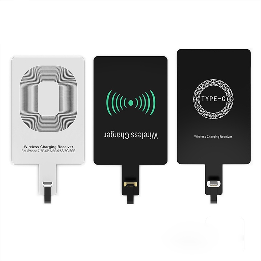 High Quality Compatible Coil Fast Charging Qi Wireless Charger Receiver Charging Adapter Receptor Receiver for All Mobile Phone