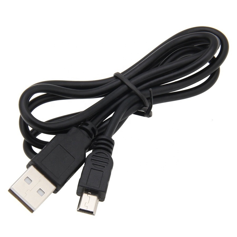 Best Black 100 cm Length USB 2.0 A Male to Mini 5 Pin B Data Charging Cable Cord Adapter USB Extension Cable