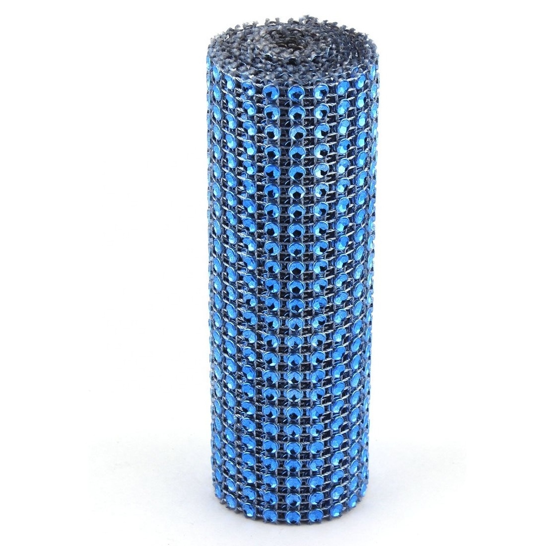 Classical style bling roll tape tulle crystal ribbon diamond mesh wrap ribbon plastic rhinestone mesh