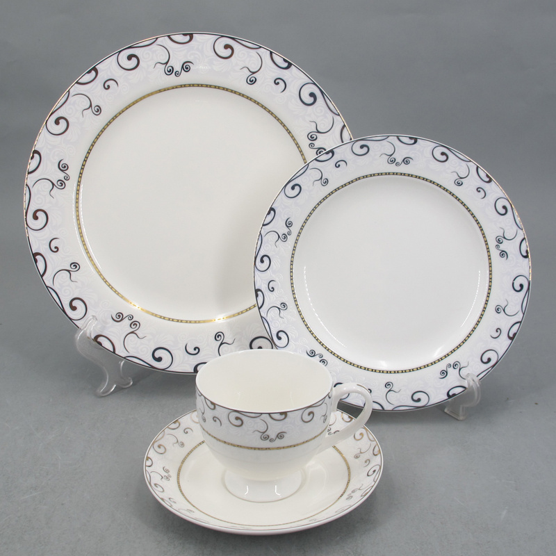 High Quality antique colorful 2020 16 piece dinner set new bone china dinnerware sets with cheap price