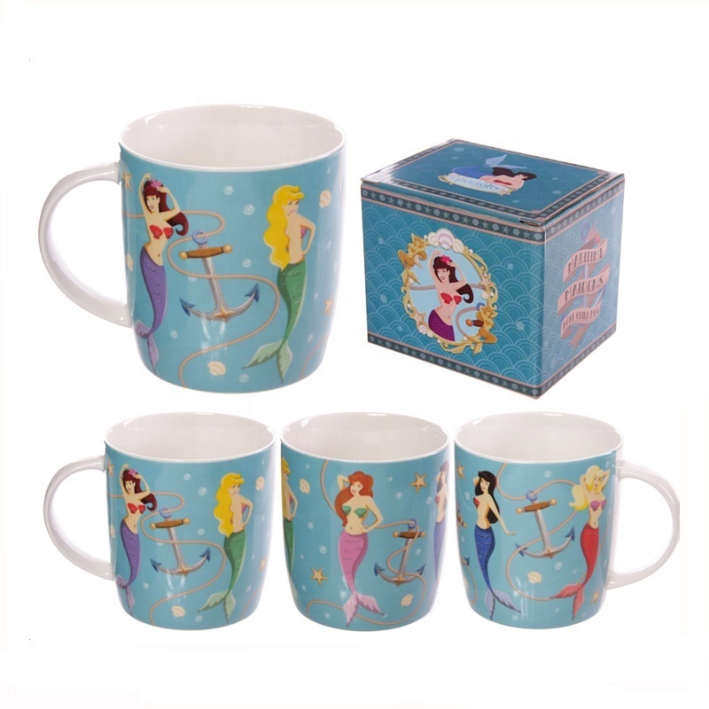 Wholesale ceramic mug 11oz cartoon printing 12oz mug dimensions custom cup for wholesaler