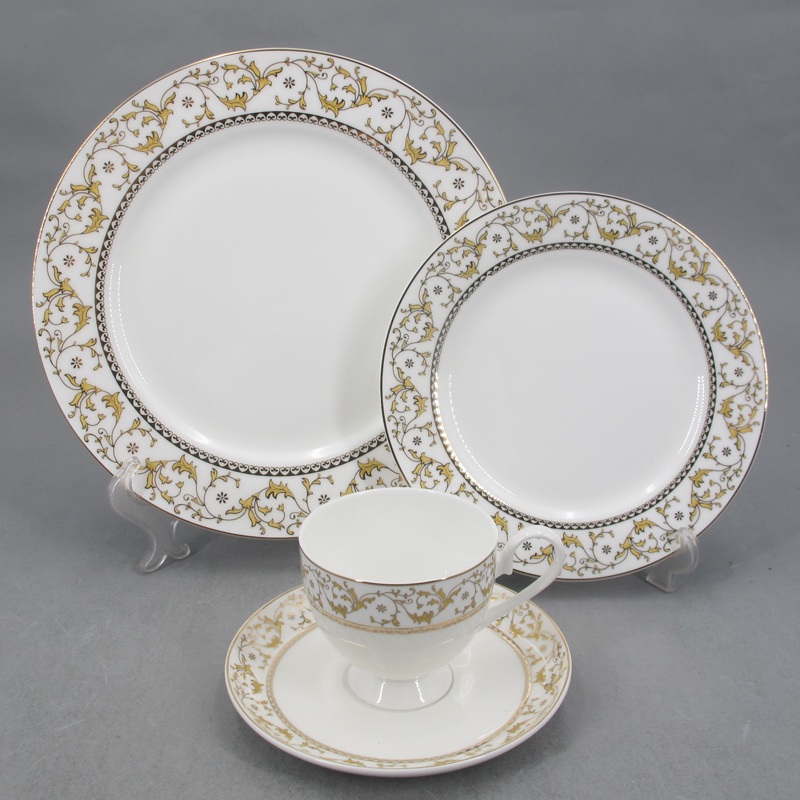 High Quality antique colorful 2020 16 piece dinner set new bone china dinnerware sets with cheap price