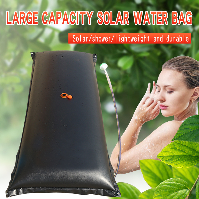 Wholesale Portable Camping Shower Heating Pipe Bag Solar Water Heater Outdoor Other Camping Gear