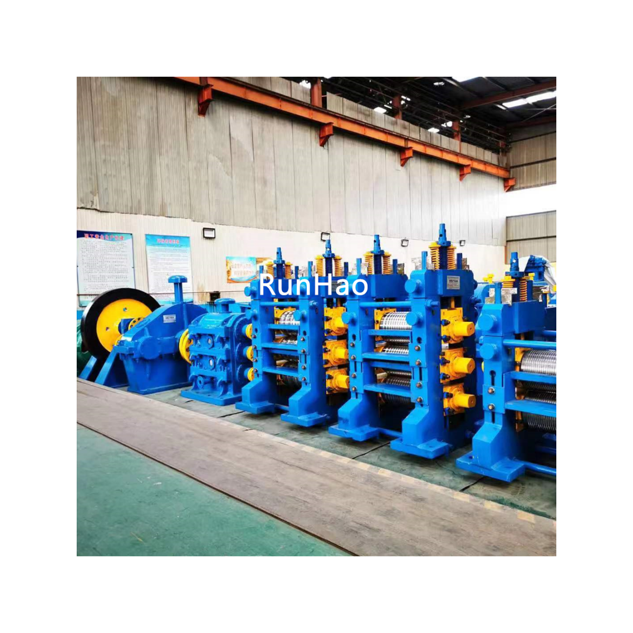 Runhao small steel rebar production line steel flat bar re rolling mill machine