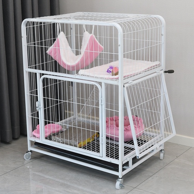 hot selling cat trap diy tier cat hotel cage outdoor cat cage pink boarding cages