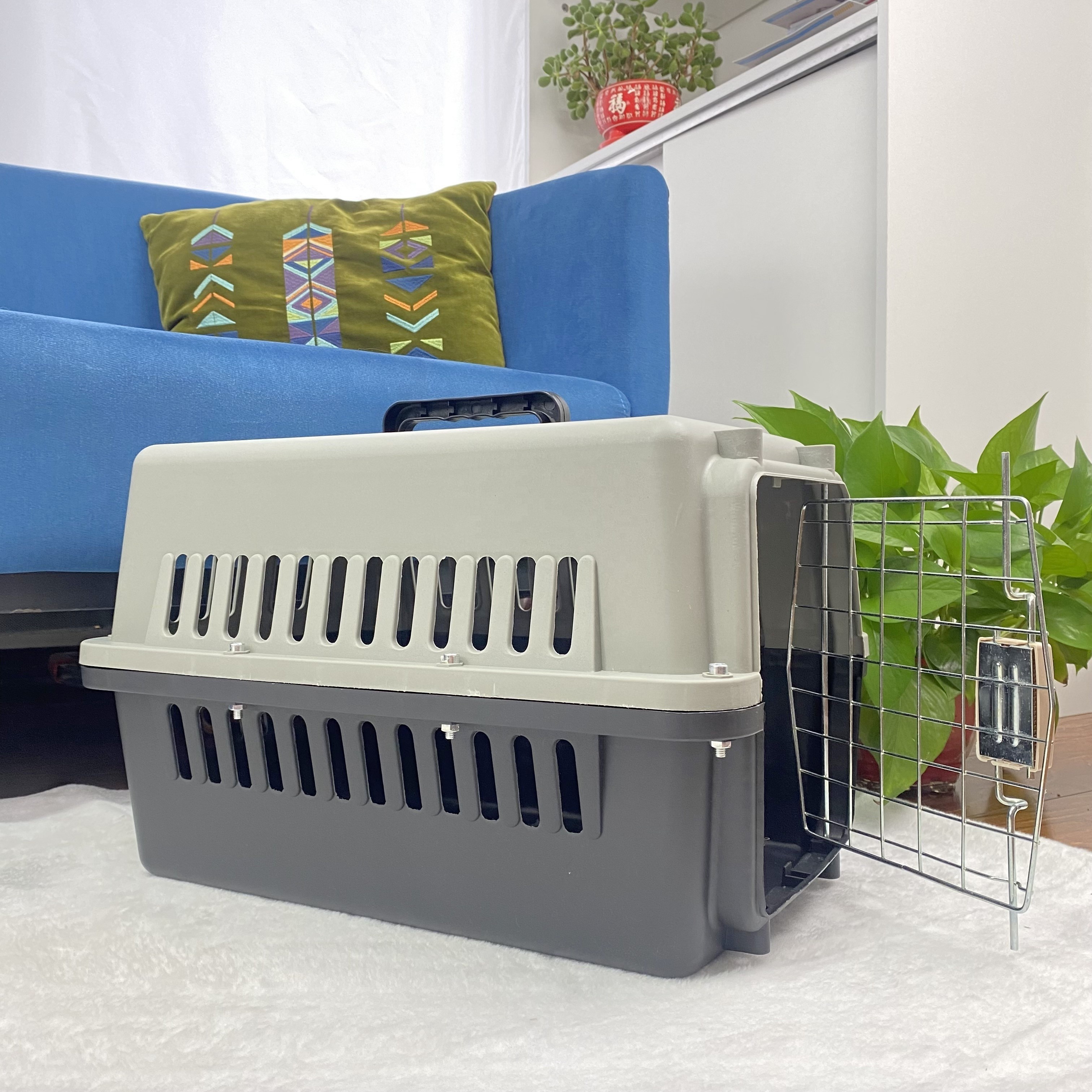 pet airline carrier transport box pet traveler cage carriers pet dog cat carrier 2022