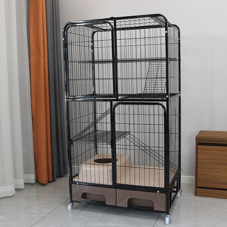 cat cage indoor big cat breeding cage diy trap hotel tier cat cage