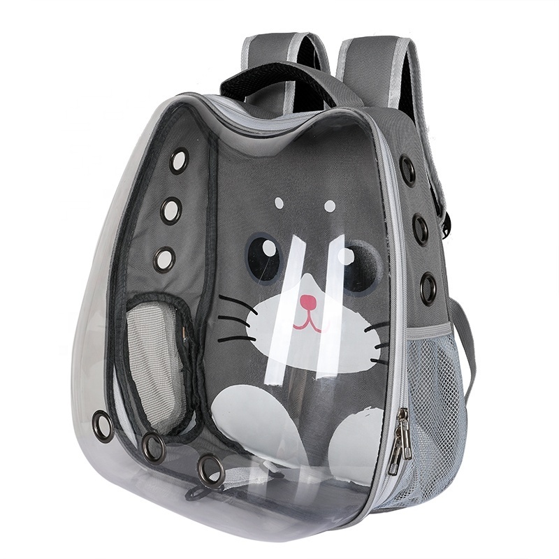 Pet Dog Backpack Portable Outdoor Cat Carrier Bag Travel Suitcase for Pet Travel Transparent Case