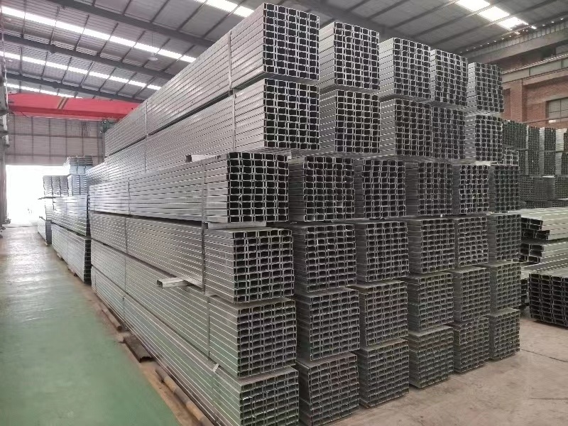 Steel processing parts galvanized u beam steel U channel structural steel c channel / C profile price Purlin